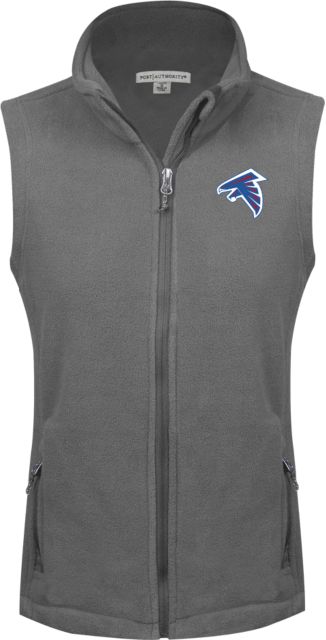 WHC Coalinga Womens Fleece Full Zip Vest Coalinga College Mascot Mark - ONLINE ONLY