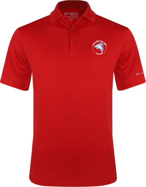 WHC Coalinga Columbia Omni Wick Drive Polo Coalinga College Falcons Primary Athletics Mark - ONLINE ONLY