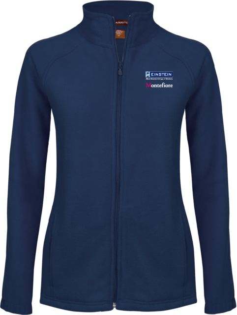 Albert Einstein Ladies Fleece Full Zip Jacket Einstein Montefiore Stacked Logo - ONLINE ONLY