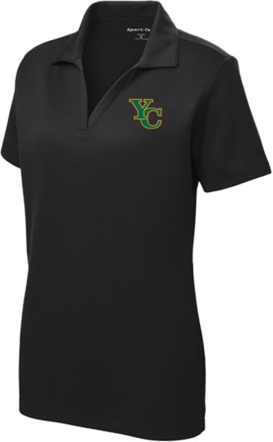 Yavapai College Ladies Dry Mesh Polo YC Lockup - ONLINE ONLY
