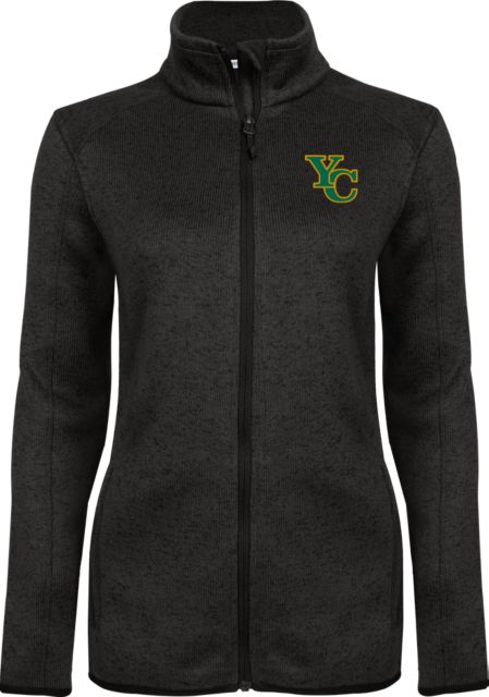Yavapai College Ladies Fleece Jacket YC Lockup - ONLINE ONLY