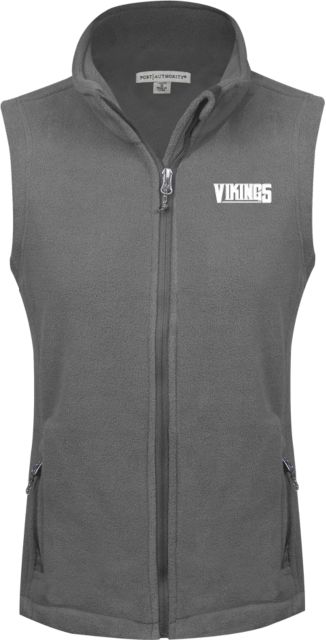 Glen Oaks CC Womens Fleece Full Zip Vest Glen Oaks Vikings - ONLINE ONLY