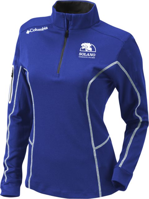 Solano Columbia Womens Omni Wick Shotgun 1/4 Zip Solano Community College Institutional Mark - ONLINE ONLY