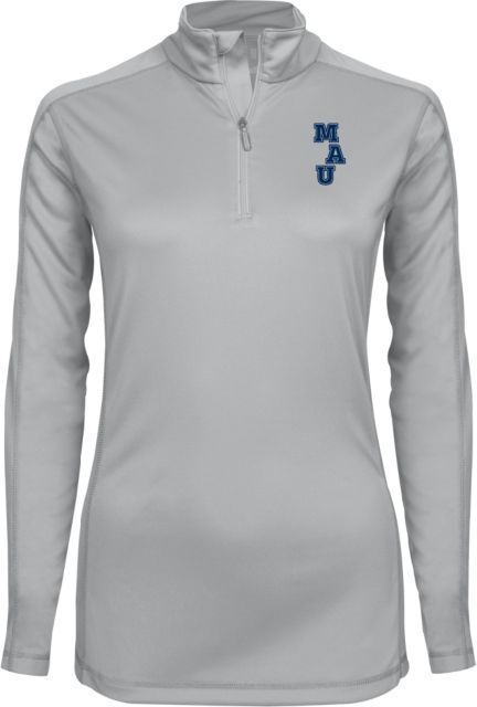 Millennia Atlantic Ladies Syntrel Interlock 1/4 Zip MAU Stacked - ONLINE ONLY