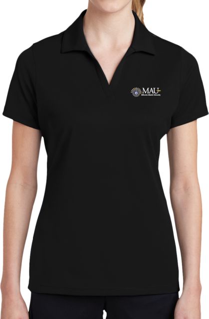 Millennia Atlantic Ladies Dry Mesh Polo Primary Mark Horizontal Embroidery - ONLINE ONLY