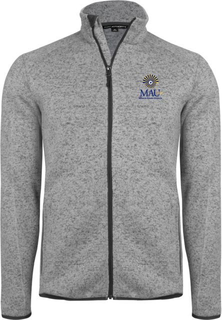 Millennia Atlantic Heather Fleece Jacket Primary Mark Vertical Embroidery - ONLINE ONLY