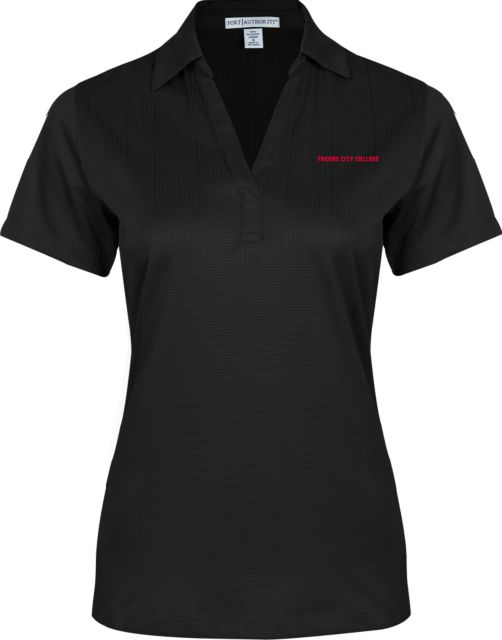Fresno City College Ladies Performance Fine Jacquard Polo Fresno City College EMB - ONLINE ONLY