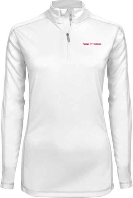 Fresno City College Ladies Syntrel Interlock 1/4 Zip Fresno City College EMB - ONLINE ONLY