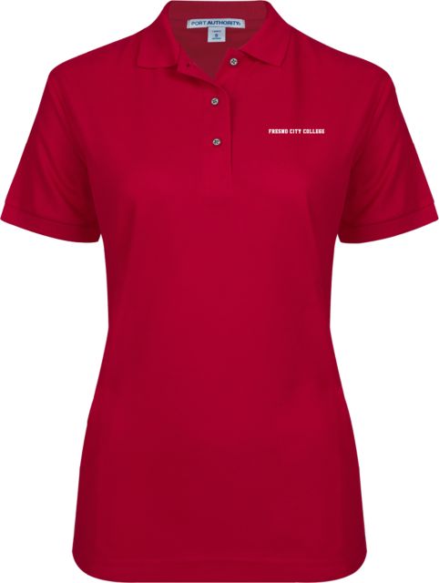 Fresno City College Ladies Easycare Pique Polo Fresno City College EMB - ONLINE ONLY