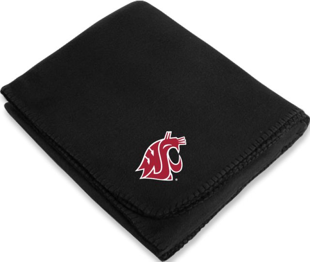 Washington State Arctic Fleece Blanket WSU Primary Athletic Mark - ONLINE ONLY