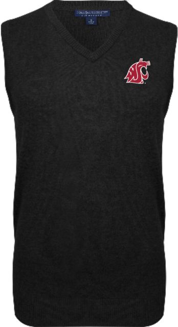 Washington State VNeck Sweater Vest WSU Primary Athletic Mark - ONLINE ONLY
