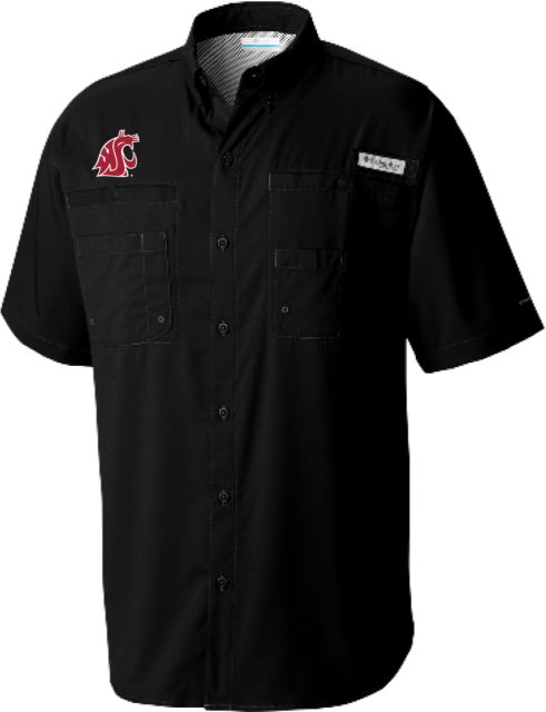 Washington State Columbia Tamiami Performance Short Sleeve Shirt WSU Primary Athletic Mark - ONLINE ONLY
