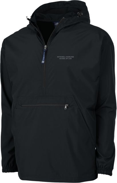 Mitchell Hamline Charles River Pack N Go Pullover Rain Jacket Mitchell Hamline School of Law Flat Wordmark - ONLINE ONLY