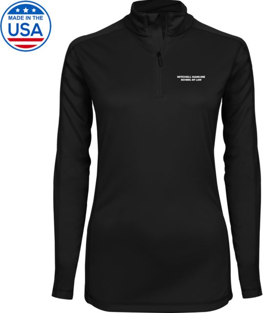 Mitchell Hamline Syntrel Womens Interlock 1/4 Zip Mitchell Hamline School of Law Flat Wordmark - ONLINE ONLY
