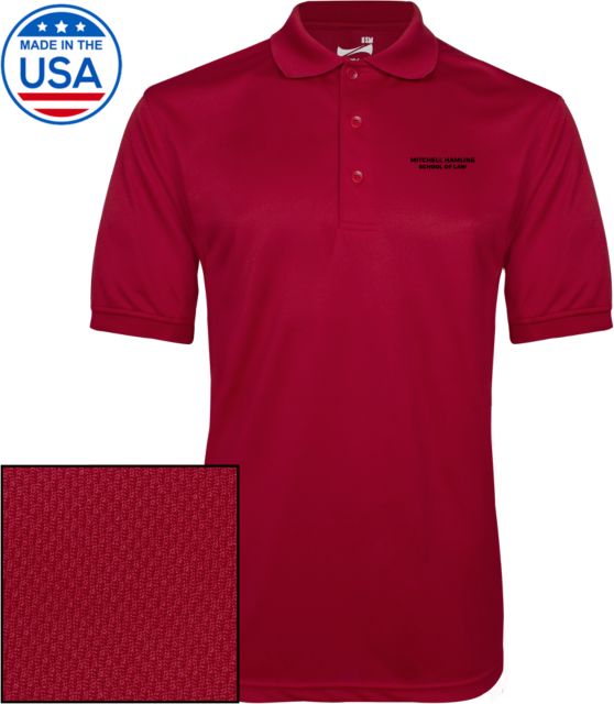 Mitchell Hamline Dry Mesh Polo Mitchell Hamline School of Law Flat Wordmark - ONLINE ONLY