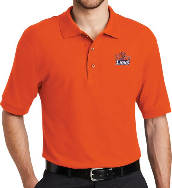 Nassau CC Orange Silk Touch Polo Primary Mark - ONLINE ONLY
