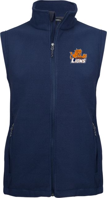 Nassau CC Fleece Full Zip Vest Primary Mark - ONLINE ONLY