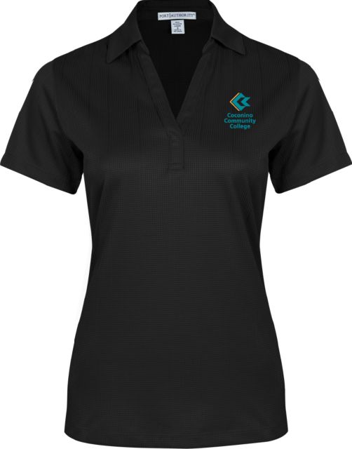 Conconino Womens Performance Fine Jacquard Polo Coconino Community College - Primary Mark - ONLINE ONLY
