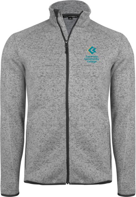 Conconino Heather Sweater Fleece Jacket Coconino Community College - Primary Mark - ONLINE ONLY
