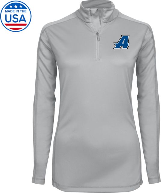 Assumption Syntrel Womens Platinum Interlock 1/4 Zip Assumption A Primary Mark - ONLINE ONLY