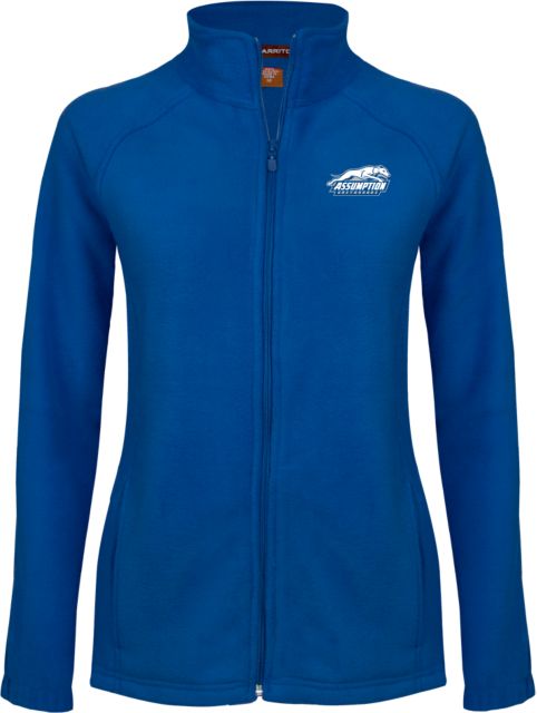 Assumption Womens Fleece Full Zip Jacket Assumption University Greyhound Logo - ONLINE ONLY