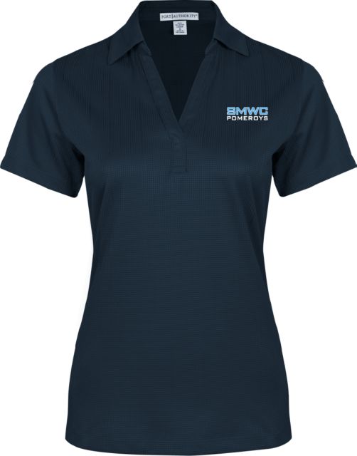 St Mary of the Woods Womens Performance Fine Jacquard Polo Primary Mark EMB - ONLINE ONLY