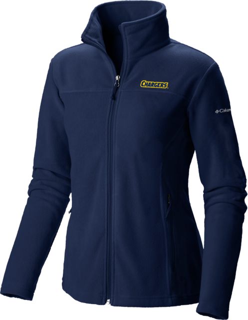 Cypress College Columbia Womens Full Zip Fleece Jacket Cypress - Chargers Wordmark - ONLINE ONLY
