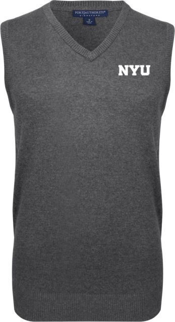NYU VNeck Sweater Vest Primary Mark - ONLINE ONLY