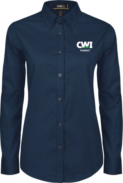 Western Idaho Womens Twill Button Down Long Sleeve  CWI - Parent - ONLINE ONLY