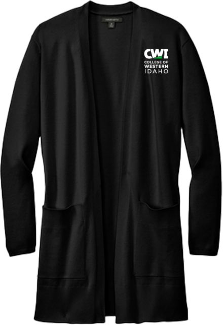 Western Idaho Mercer + Mettle Womens Open Front Cardigan Sweater CWI College of Western Idaho Primary Mark - ONLINE ONLY