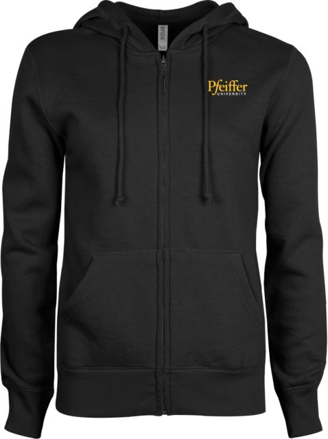 Pfeiffer ENZA Ladies Fleece Full Zip Hoodie Pfeiffer University - ONLINE ONLY