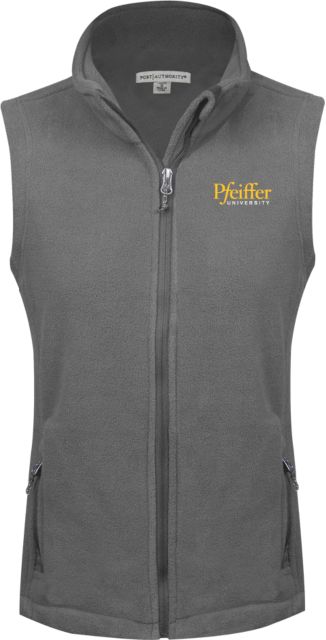 Pfeiffer Ladies Fleece Full Zip Vest Pfeiffer University - ONLINE ONLY