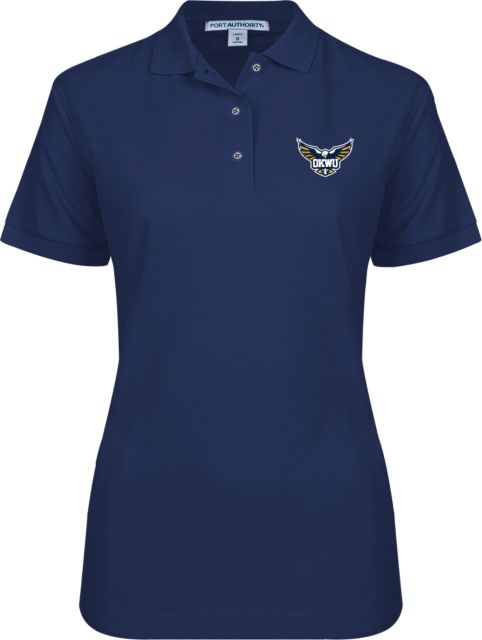 Oklahoma Wesleyan Ladies Easycare Pique Polo Primary Eagle - ONLINE ONLY