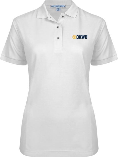 Oklahoma Wesleyan Ladies Easycare Pique Polo Cross Logomark - ONLINE ONLY