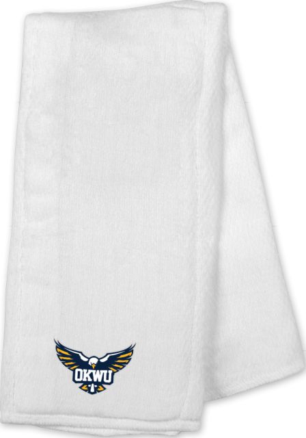 Oklahoma Wesleyan Baby Burp Cloth Primary Eagle - ONLINE ONLY
