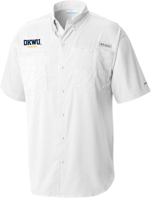 Oklahoma Wesleyan Columbia Tamiami Performance Short Sleeve Shirt Logotype - ONLINE ONLY