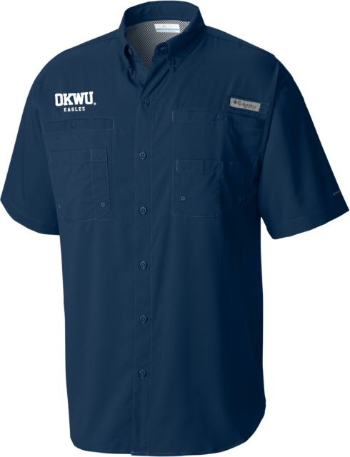 Oklahoma Wesleyan Columbia Tamiami Performance Short Sleeve Shirt Logotype - ONLINE ONLY
