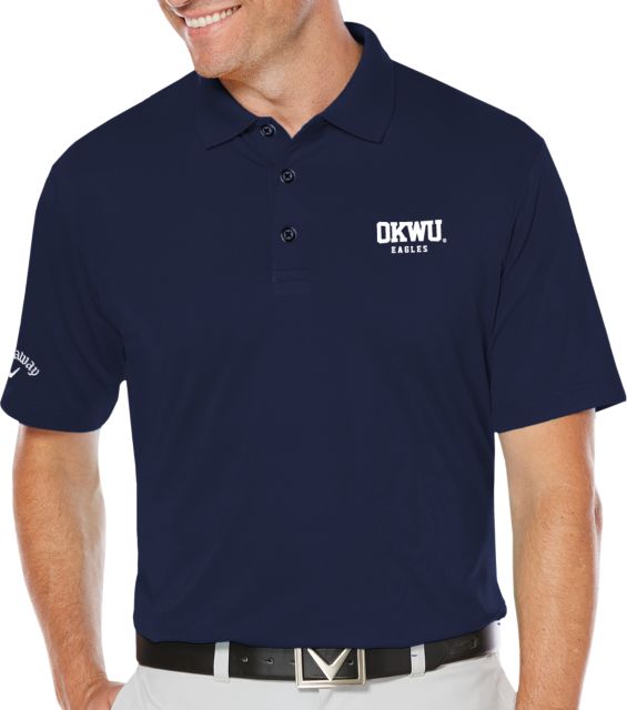 Oklahoma Wesleyan Callaway Opti Dri Chev Polo Logotype - ONLINE ONLY