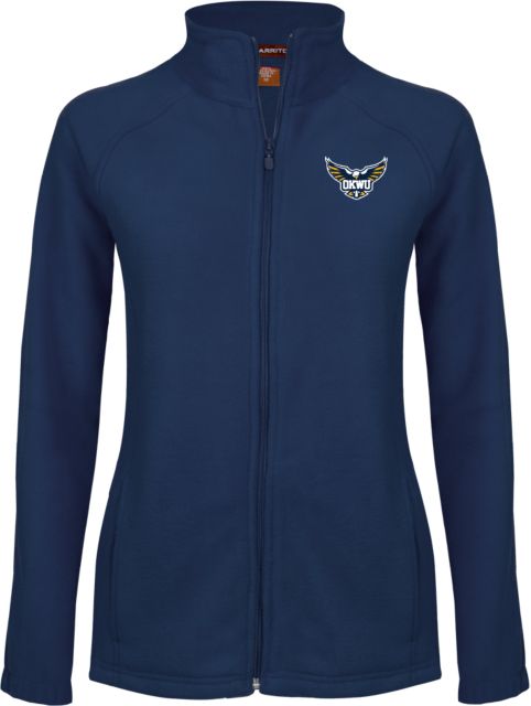 Oklahoma Wesleyan Ladies Fleece Full Zip Jacket Primary Eagle - ONLINE ONLY