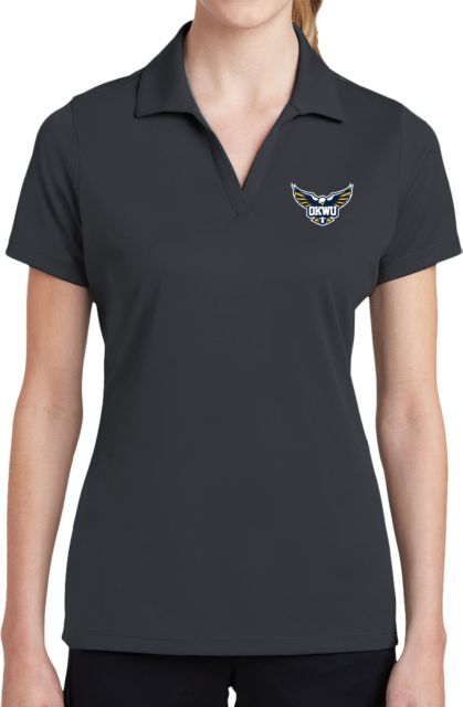 Oklahoma Wesleyan Ladies Dry Mesh Polo Primary Eagle - ONLINE ONLY