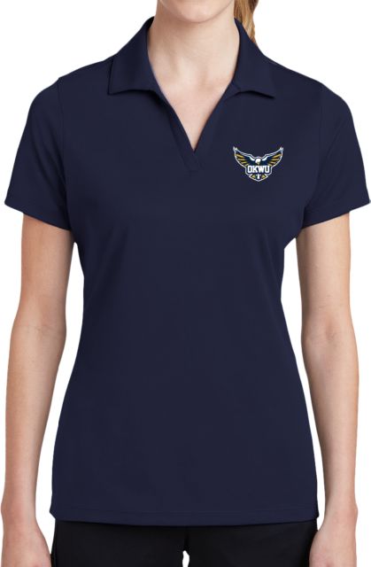 Oklahoma Wesleyan Ladies Dry Mesh Polo Primary Eagle - ONLINE ONLY