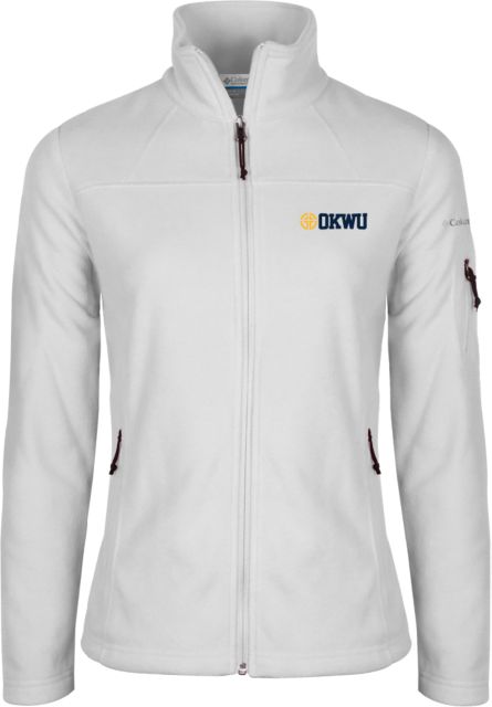 Oklahoma Wesleyan Columbia Ladies Full Zip Fleece Jacket Cross Logomark - ONLINE ONLY