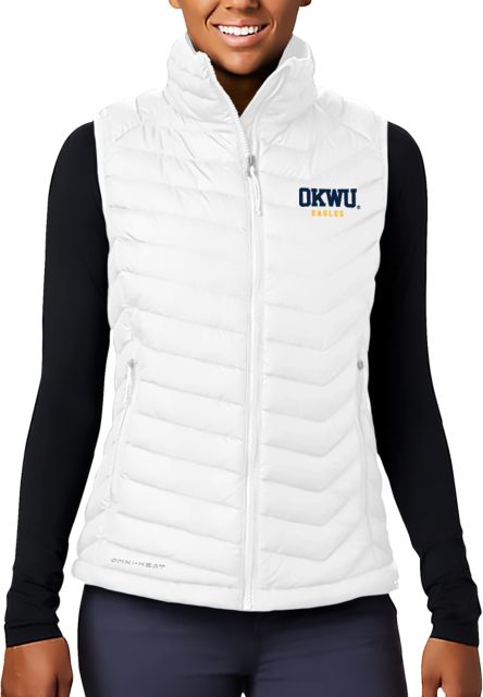 Oklahoma Wesleyan Columbia Powder Lite  Ladies Vest Logotype - ONLINE ONLY