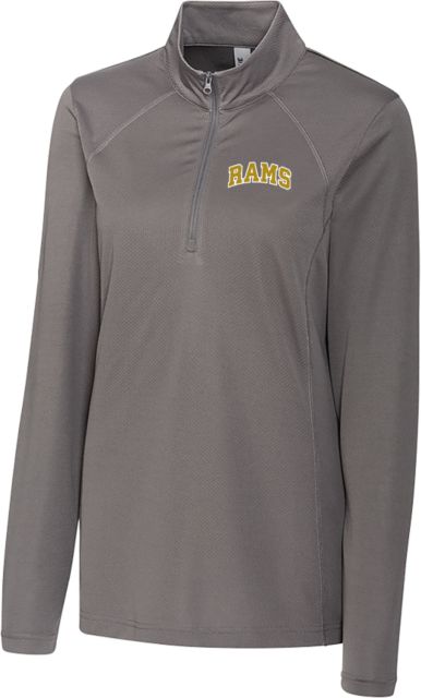 Suffolk University C&B Womens Titan Clique Ice Pique Half Zip Arched Rams - ONLINE ONLY