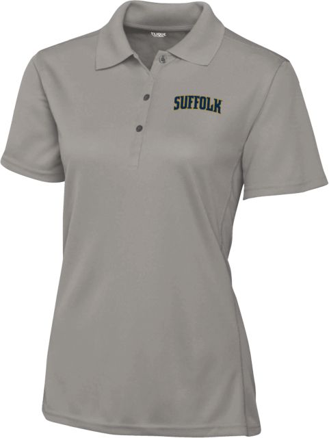 Suffolk University C&B Womens Clique Ice Pique Polo Arched Suffolk - ONLINE ONLY