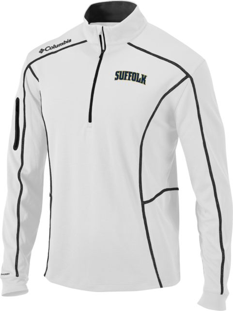Suffolk University Columbia Omni Wick Shotgun 1/4 Zip Arched Suffolk - ONLINE ONLY