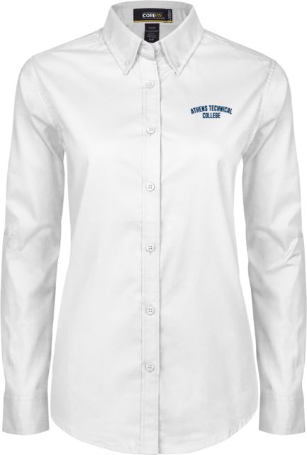 Athens Technical Womens Twill Button Down Long Sleeve  Athens Technical College EMB - ONLINE ONLY