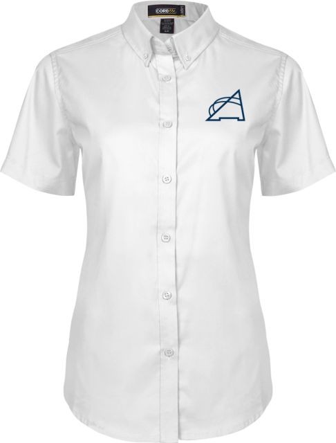 Athens Technical Womens Twill Button Up Short Sleeve Athens A - ONLINE ONLY