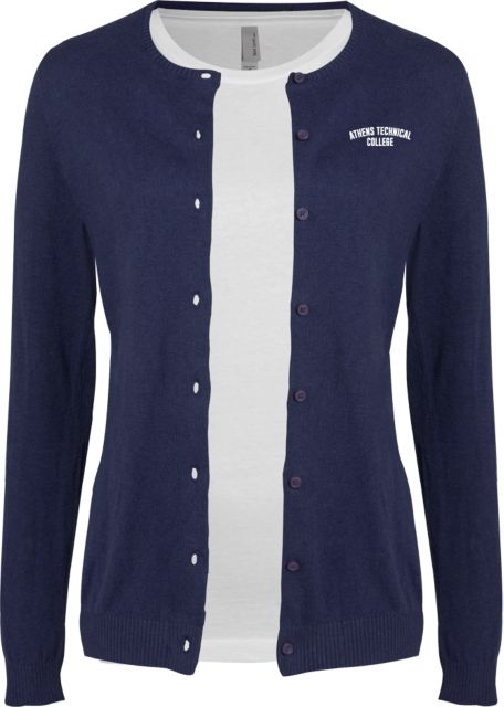Athens Technical Womens Cardigan Sweater Athens Technical College EMB - ONLINE ONLY
