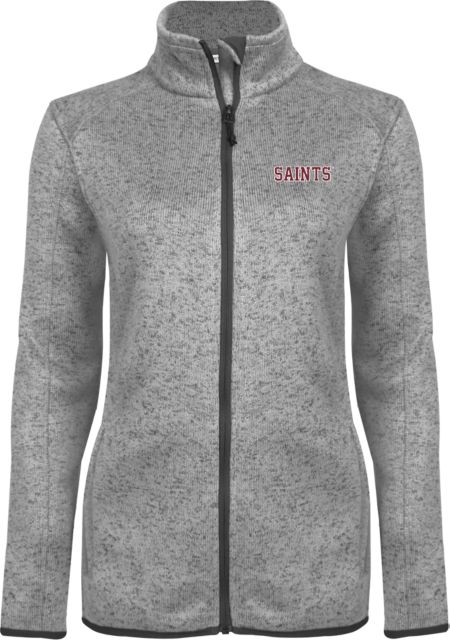 Aquinas College Womens Heather Fleece Jacket Saints - ONLINE ONLY